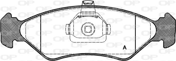 OPEN PARTS Комплект тормозных колодок, дисковый тормоз BPA0285.20